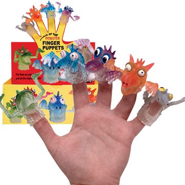 Childrens Toyshop  Toys : Finger Monsters Rubber Finger Puppets (sold singly)