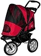 Pet Gear AT3 Generation 2 All- Terrain Pet Stroller for pets up to 60-Pounds, Red Poppy