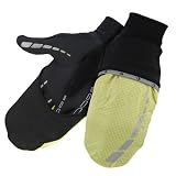 Pearl Izumi 2008 09 Mens Shine Wind Mitt Full Finger Cycling Running Gloves - Black Screaming...