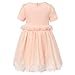 Richie House Girls' Short Sleeve Dress with Layered Bottom Sizes 3-12Y RH1583