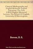 Classical mythography and romantic English literature