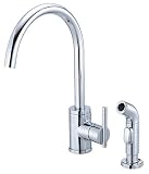 Danze D405058 Parma Single-Handle Kitchen Faucet with Sprayer, Chrome