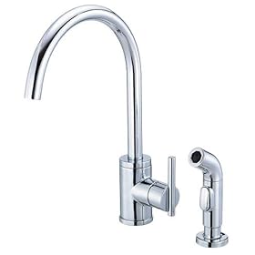 Danze D405058 Parma Single-Handle Kitchen Faucet with Sprayer, Chrome