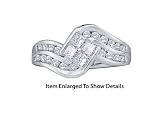 Stunning 14K. White Gold 1.00 Ctw Diamond Wedding Band For Her