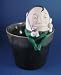 pug25  - 5 Egghead with Wine Goblet Humpty Dumpty Type