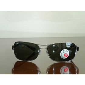Click here to buy Ray Ban RB3379 Gunmetal  Polarized Grey 004 58 64MM Sunglasses.