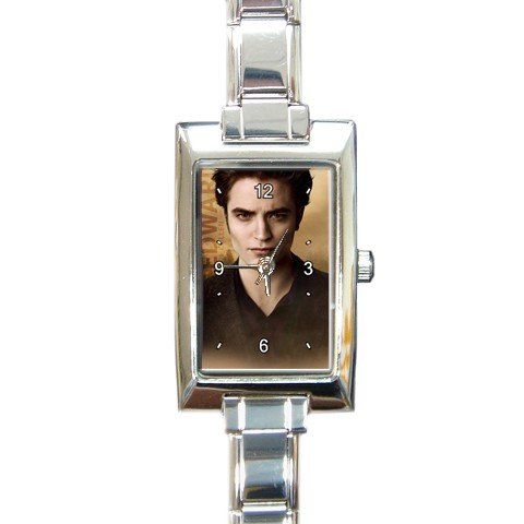 Rectangular Italian Charm Watch of Twilight Edward Cullen (Robert Pattinson) from New Moon