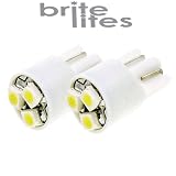T10 3x3528 SMD LED Bulb White Light Lamp. Pair. Retail Package