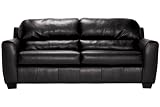 Black Onyx Leather Sofa