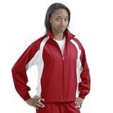 Sport-Tek 5-in-1 Ladies Performance Full-Zip Warm-Up Jacket, Red/White, X-Large Sport-Tek 5-in-1 Ladies Performance Full-Zip Warm-Up Jacket, Red/White, X-Large
