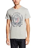 Vinson Polo Club Camiseta Manga Corta Cert (Gris Jaspeado)