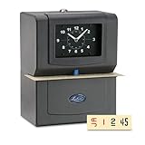 Lathem Time Automatic Model Heavy-Duty Time Recorder Gray Ideal For Payroll ....