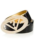 GUESS Patent Croc Belt with Triangle G logo Pl