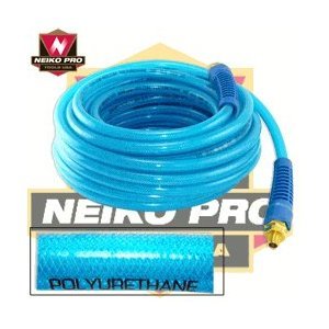 Boston Industrial Polyurethane Flexible Braided Air Hose - 3/8 Inches x 100 Feet