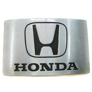 HONDA CAR SILVER TONED INTERCHANGEABLE BELT BUCKLE