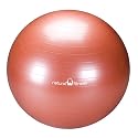 Natural Fitness 65cm Professional Burst-Resistant Exercise Ball (Red Rock)