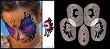 Long-Tailed Butterfly Stencil Airbrush Makeup Face Template
