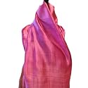 Sirisha Large Thai Silk Scarf - Brown and Maroon