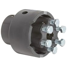 Delrin and Nylatron Adjustable Torque Limiter, 0.750" Bore, Torque Range: 140-350 in-lbs 3.45" Length