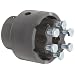 Delrin and Nylatron Adjustable Torque Limiter, 0.750" Bore, Torque Range: 140-350 in-lbs 3.45" Length