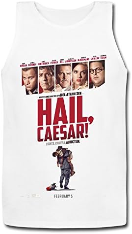 Mens Hail Caesar Poster Eddie Mannix Sleeveless Garment White M