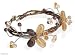Citrine and garnet bracelet, 'Song of Summer' 1.2" W 7.1" L