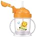Simba BPA Free Baby Training Cup w/ 360° Auto Straw (Orange, 6 oz)