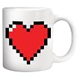 Kikkerland Pixel Heart Morphing Mug