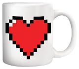 Kikkerland Pixel Heart Morphing Mug