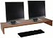 OFC Express Dual Monitor Stand / TV Stand 36 x 11 x 5.25, Oak