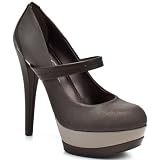 Jessica Simpson Women's Cheetah Platform Pump,Storm Grey,9 M US
