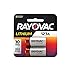 RAYOVAC Lithium Photo 123A Battery, 2-Pack, RL123A-2G