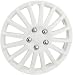 Unitec 75195 Premium- Radzierblenden 4er- Satz Barcelona, weiss 38,1 cm (15 Zoll) L=0: my-fan-page.de