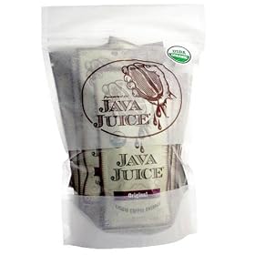 Java Juice Coffee Extract, Certified Organic & Kosher: 20 Packets $19.35 + $4.80 S&H BEST PRICE!
