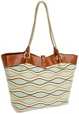SR Squared By Sondra Roberts Canvas Wave Tote