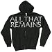 ALL THAT REMAINS - Large Chest Logo - Charcoal Zip Up Hoodie