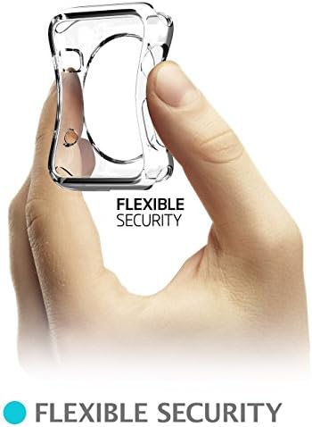 42mm size Apple watch crystal clear protective Watch shield CLARITY Case fits all 42 mm models Includes A Free water proof apple watch storage container