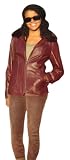 Bergama Lamb Leather Jacket - Burgundy