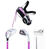 Tour Edge GeoMax Jr 2x1 Pink Golf Set for Kids age 3-5