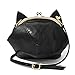 RubySports Cute Cat Ear Pu Leather Pouch Clutch Purse Mini Cross Body Shoulder Tote Bags Wallet for women