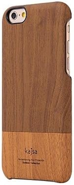 Kajsa? Outdoor Series Wood Pattern PU Leather Hard Case with Inside Flocking for iPhone 6 Plus 5.5" (Assorted Colors) , Gray