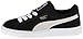 PUMA Suede Junior Sneaker (Little Kid/Big Kid) , Black/White, 1 M US Little Kid