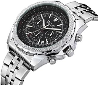 Huangtaii Men's Sport Watch with White Bezel Black Dial #Dyl-6