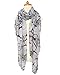 GERINLY Fashion Lightweight Scarves: Women's Bicycle Print Shawl Scarf (New Grey)