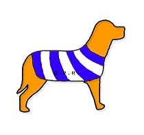 QPR Queens Park Rangers Personalised Waterproof Dog Coat Size S (14" 35cm)