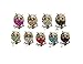 SIZZLE CITY Rhinestone Owl Retractable Badge Reel/Bling ID Badge Holder