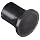 DimcoGray Black Thermoplastic Push-Pull Knob Female, Brass Insert: 10-32" Thread x 5/16" Depth, 3/4" Diameter x 3/4" Height x 1/2" Hub Dia x 21/32 Hub Length (Pack of 10)