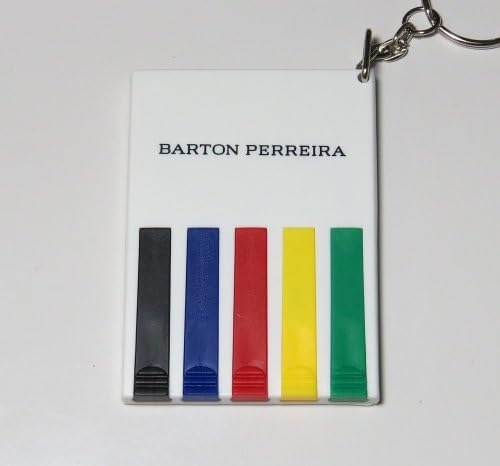 authentic - designer/brand: BARTON PERREIRA KEYCHAIN 5 SCREWDRIVERS SET EYE GLASSES/SUNGLASSES/EYEGLASSES/FRAMES/SPECTACLES OPTICAL EYEWEAR REPAIR TOOL KIT FOR OPTICIANS