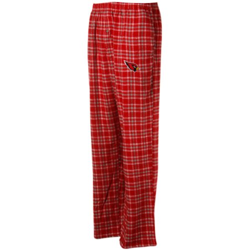 Arizona Cardinals Cardinal-Gray Plaid Match-Up Flannel Pajama Pants (Medium)