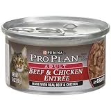 Pro Plan Beef and Chicken Adult Canned Cat Food in Gravy, Case of 24
